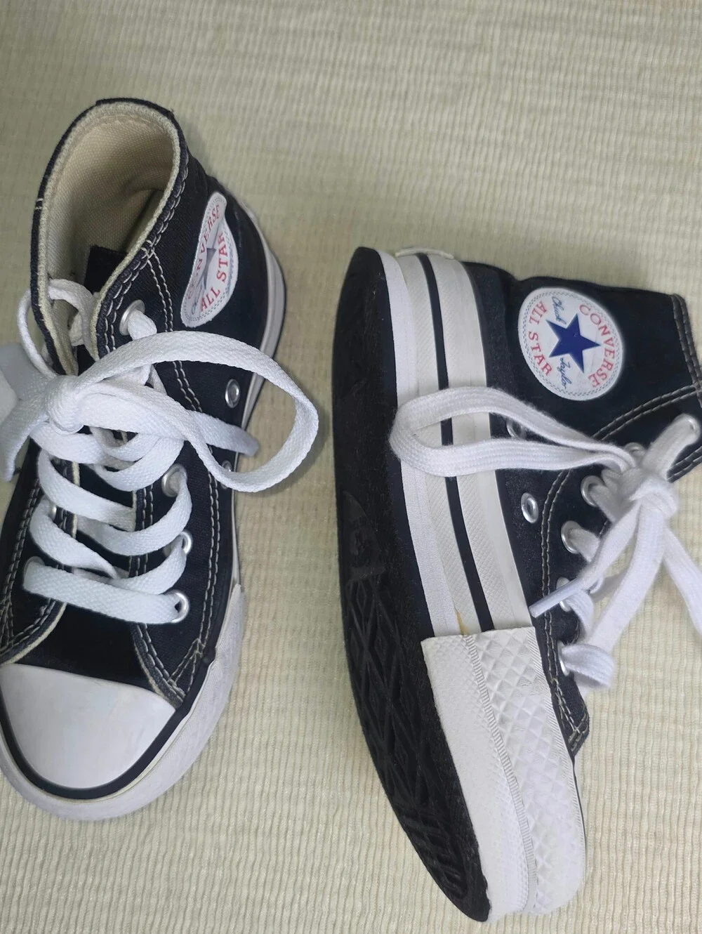 Converse Chuck Taylor All Star Move Platform High Top Youth 11 Black Shoes